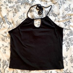 Black Halter Tank Top